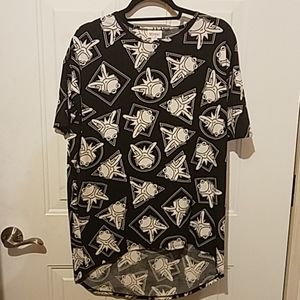 Lularoe extra small Kermit black& white irma